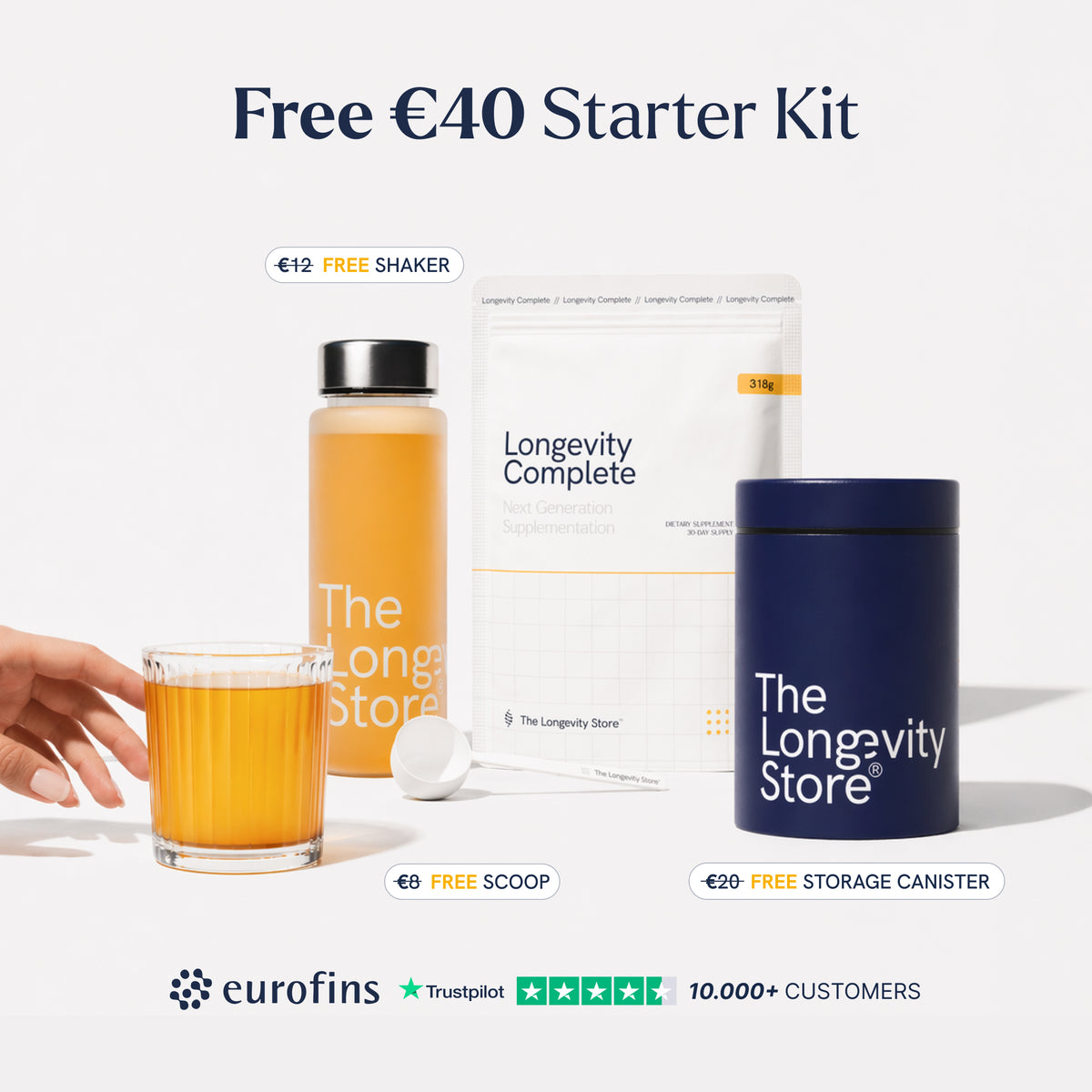 Longevity Complete™ Daily Supplement with 24 Ingredients